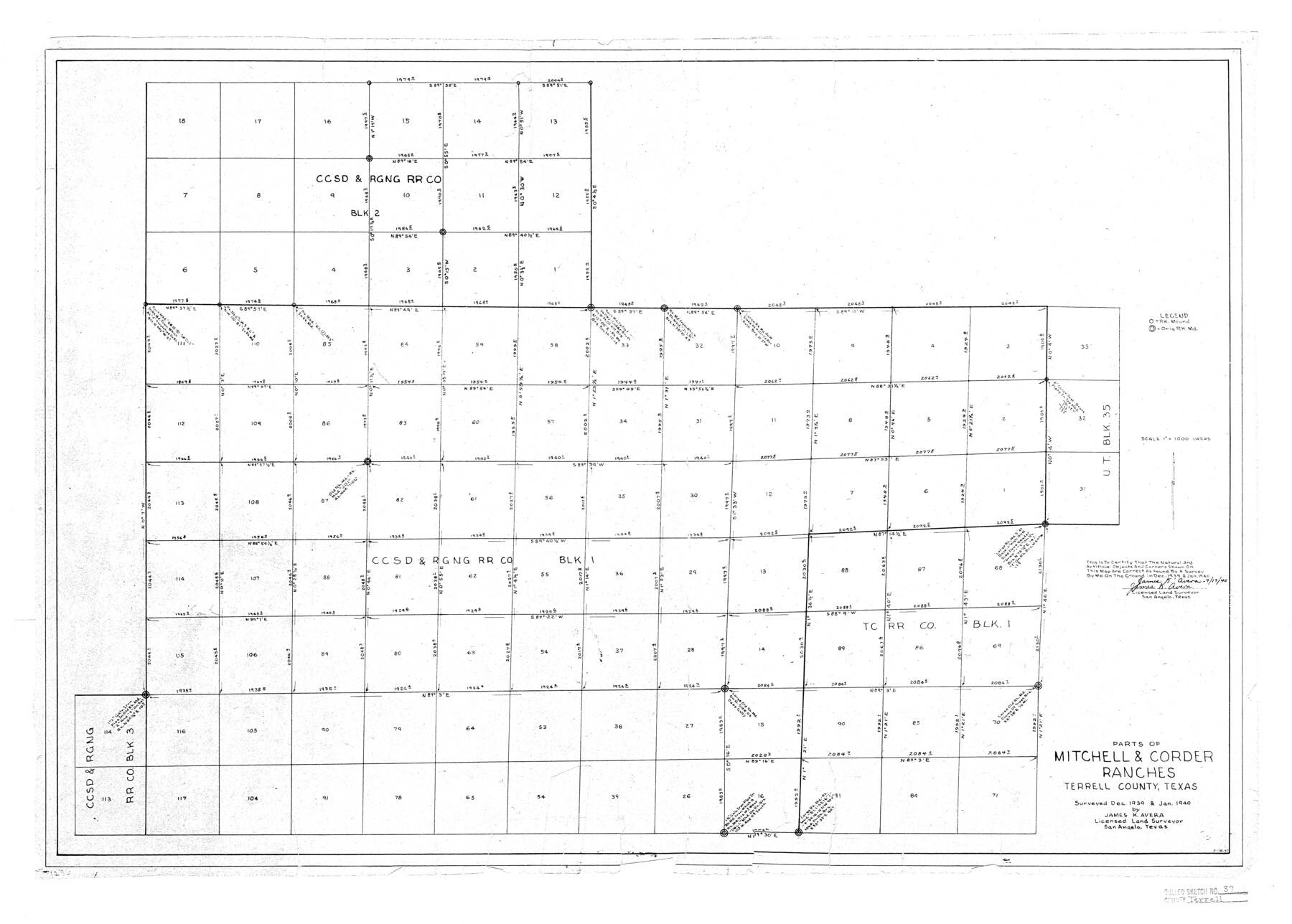 7941, Terrell County Rolled Sketch 37, General Map Collection