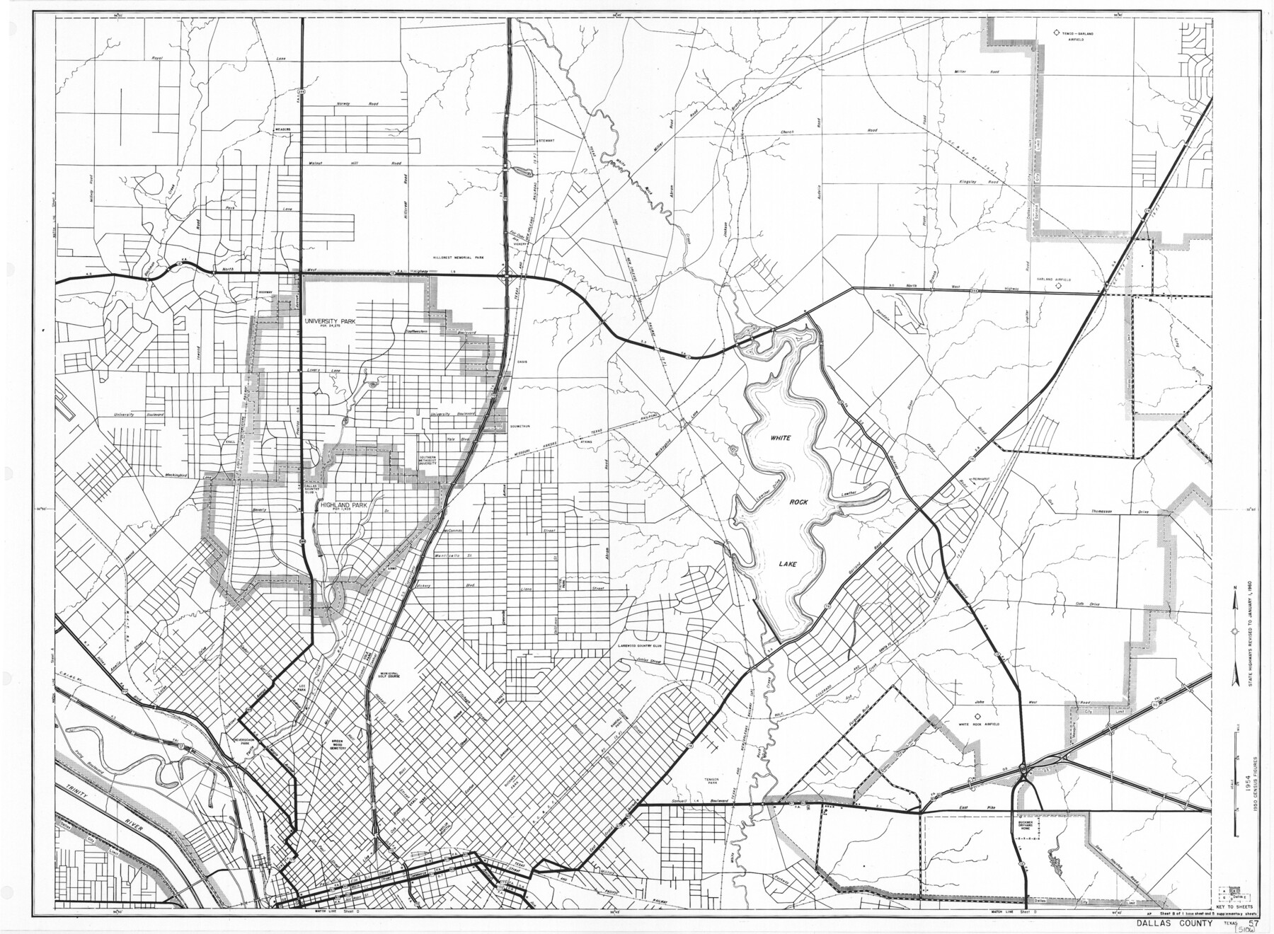 79432, General Highway Map.  Detail of Cities and Towns in Dallas County, Texas [Dallas and vicinity], Texas State Library and Archives