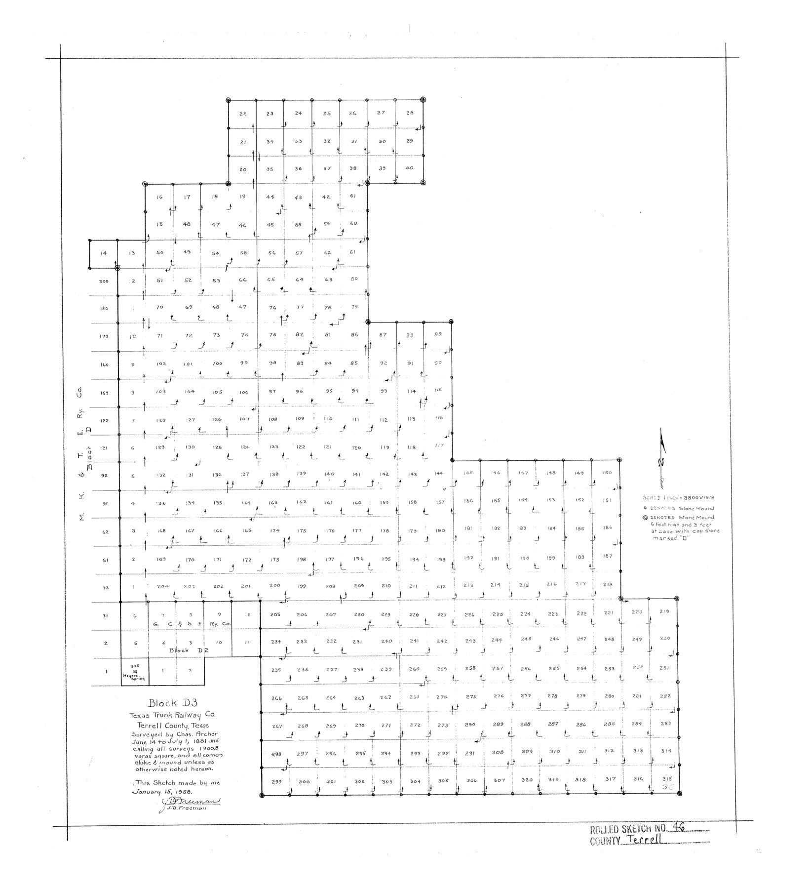 7948, Terrell County Rolled Sketch 46, General Map Collection