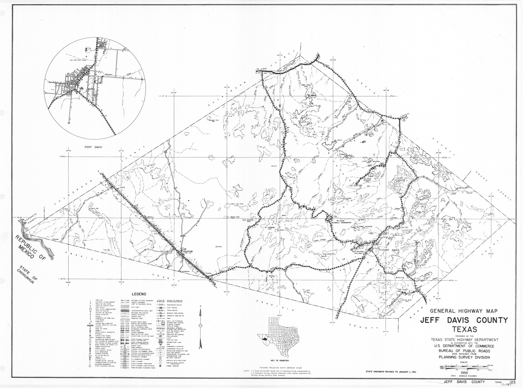 79536, General Highway Map, Jeff Davis County, Texas, Texas State Library and Archives