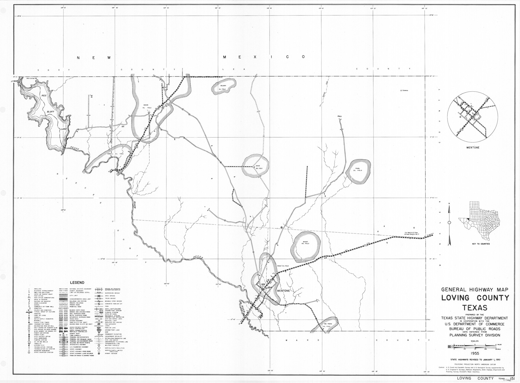 79577, General Highway Map, Loving County, Texas, Texas State Library and Archives