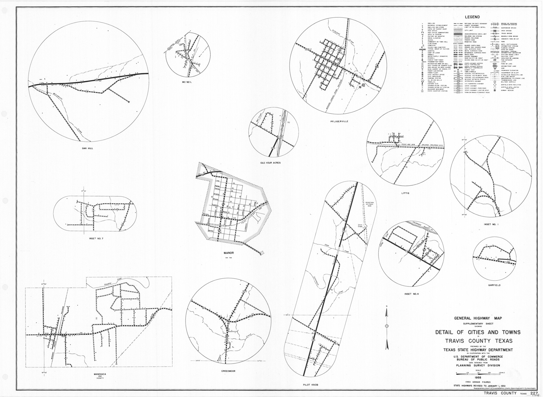 79683, General Highway Map.  Detail of Cities and Towns in Travis County, Texas, Texas State Library and Archives