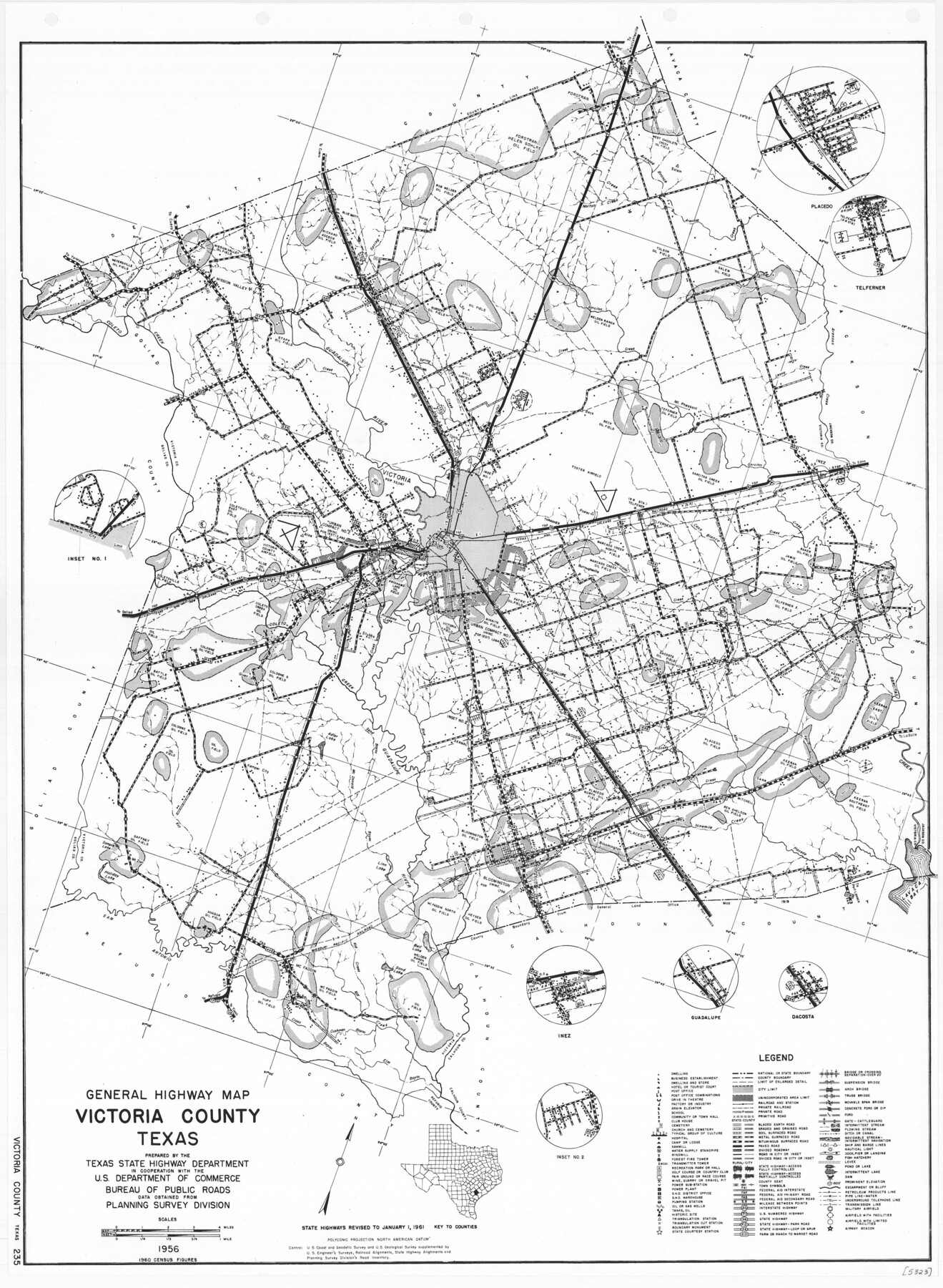 79697, General Highway Map, Victoria County, Texas, Texas State Library and Archives