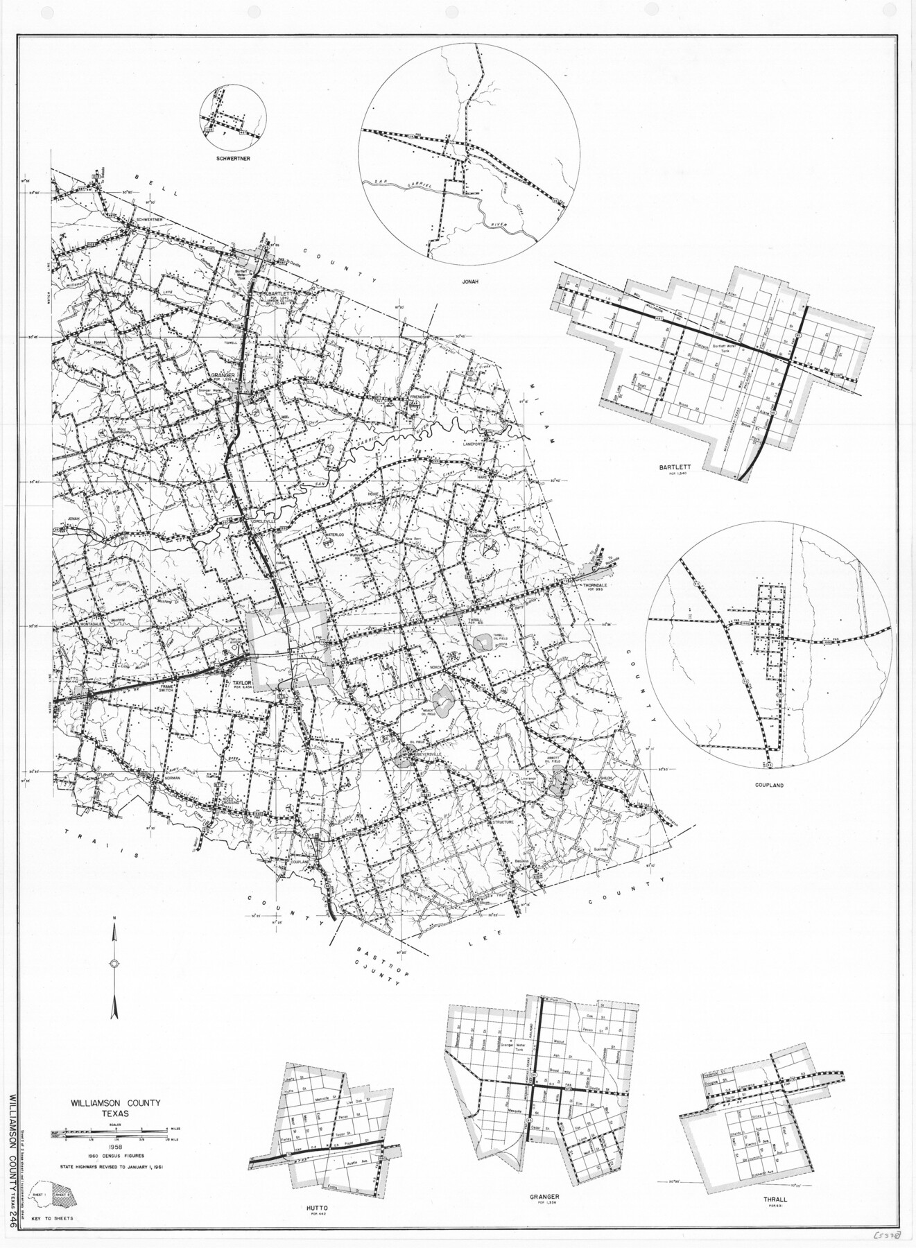 79713, General Highway Map, Williamson County, Texas, Texas State Library and Archives