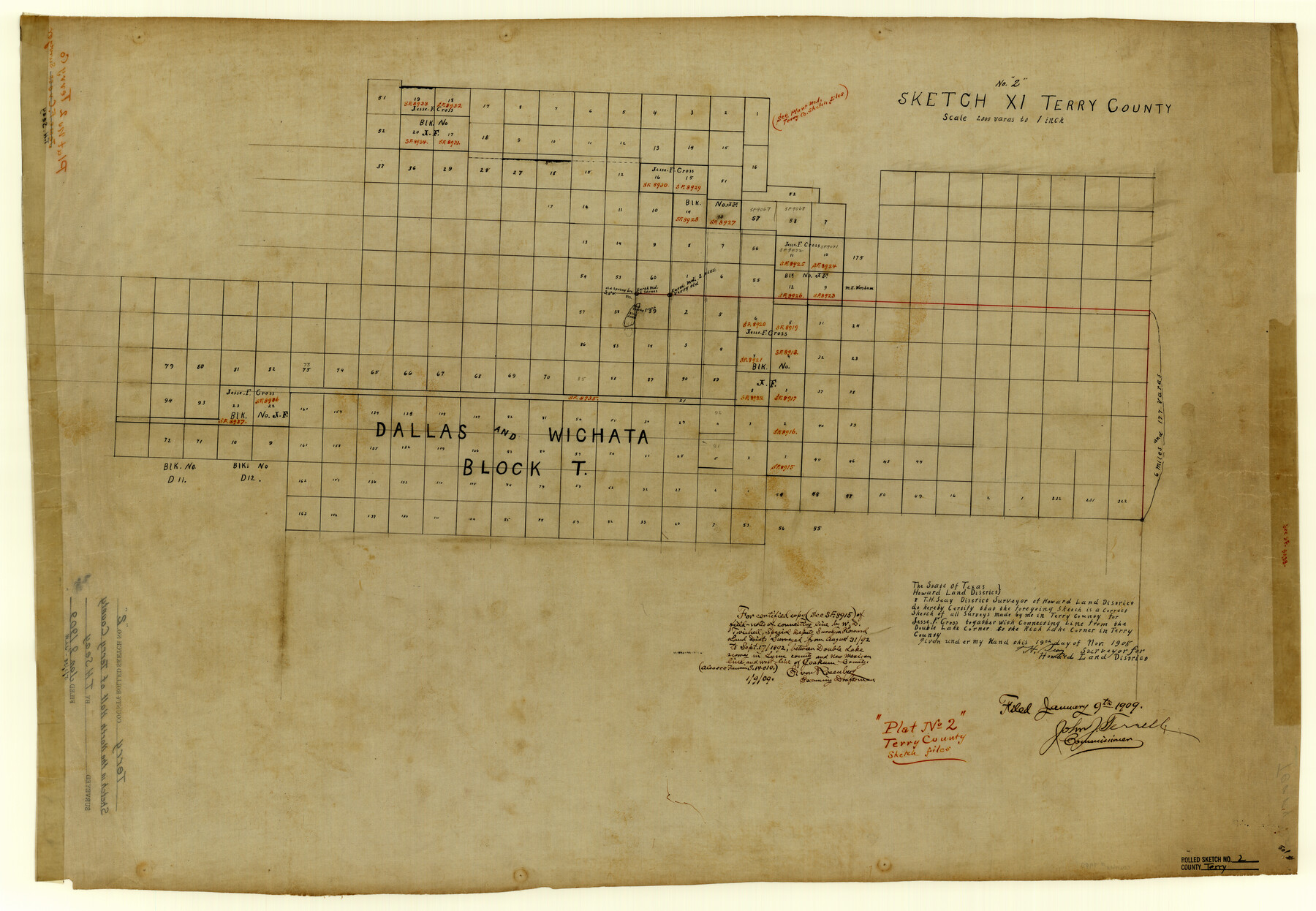 7980, Terry County Rolled Sketch 2, General Map Collection