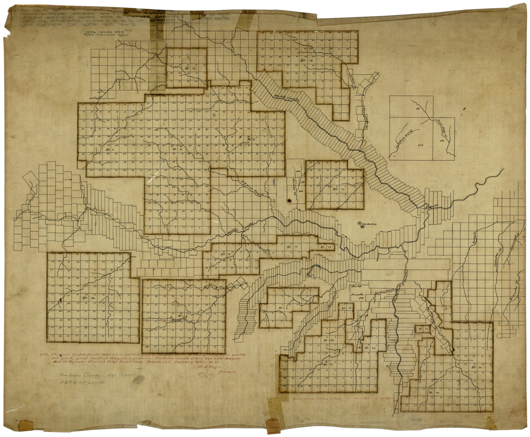 7993, Tom Green County Rolled Sketch 3, General Map Collection
