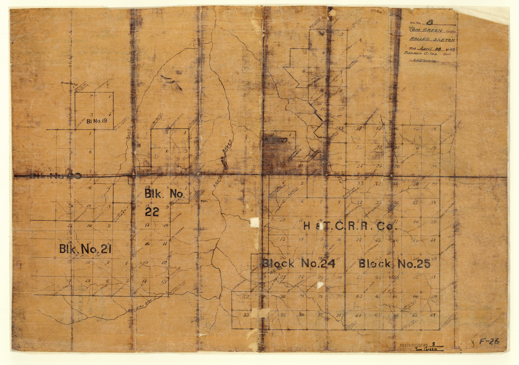 7996, Tom Green County Rolled Sketch 8, General Map Collection