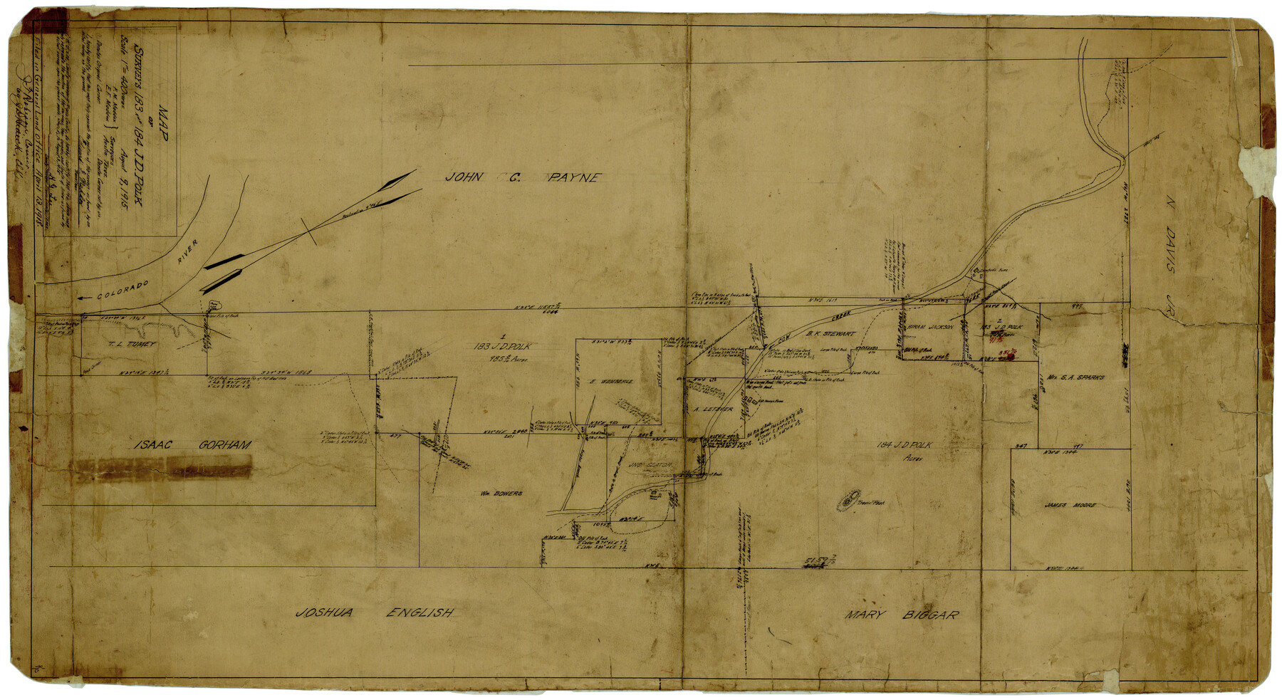 8010, Travis County Rolled Sketch 4, General Map Collection
