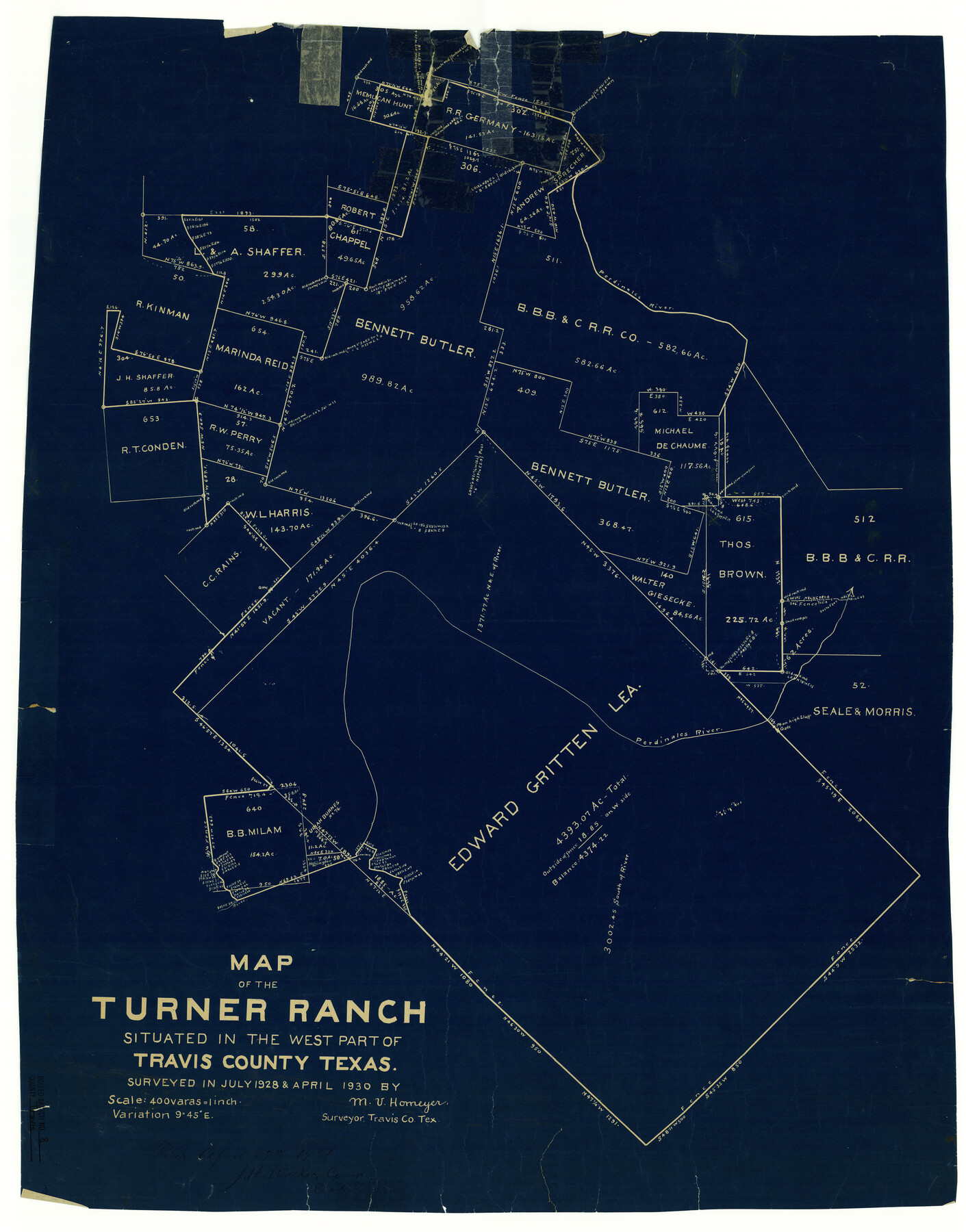 8013, Travis County Rolled Sketch 8, General Map Collection