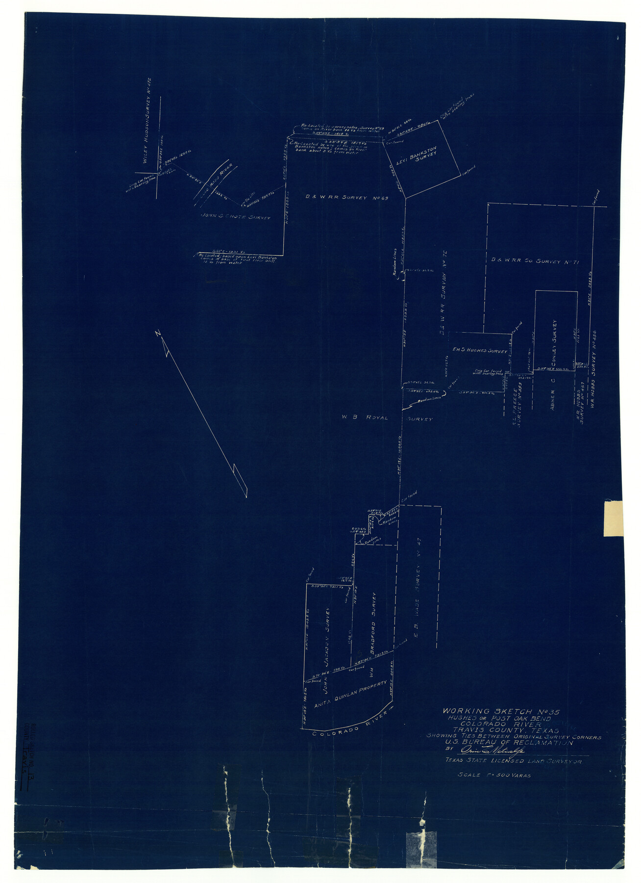 8016, Travis County Rolled Sketch 13, General Map Collection