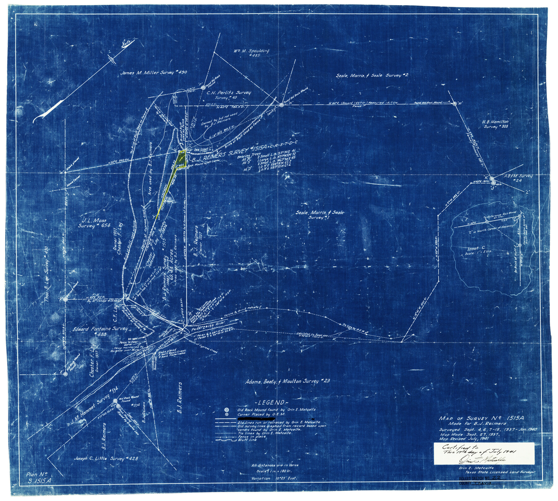 8023, Travis County Rolled Sketch 22, General Map Collection
