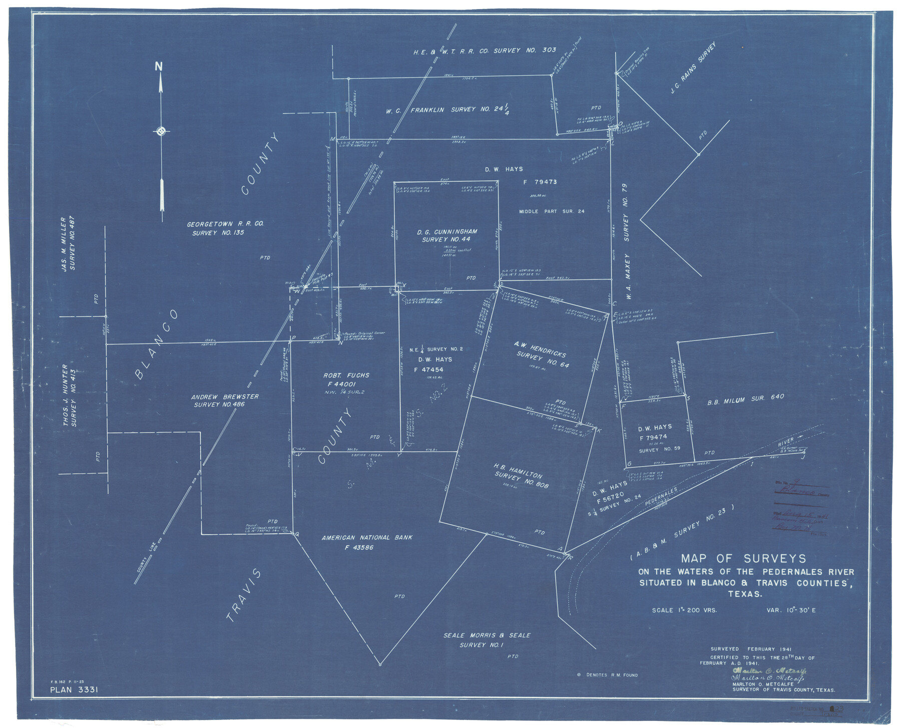 8024, Travis County Rolled Sketch 23, General Map Collection