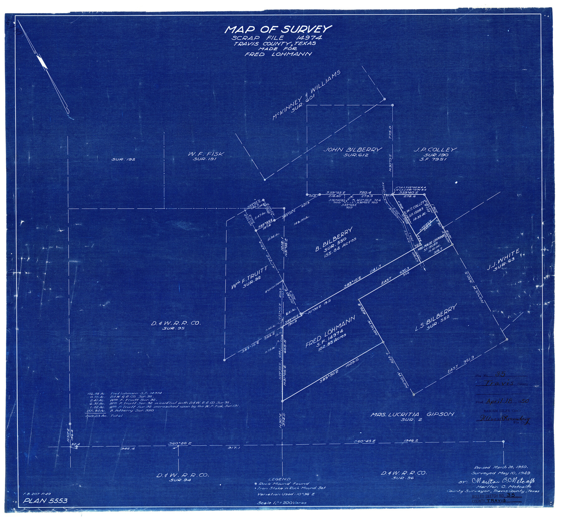 8036, Travis County Rolled Sketch 35, General Map Collection
