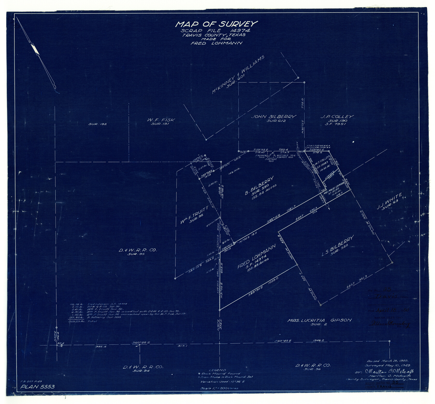 8036, Travis County Rolled Sketch 35, General Map Collection