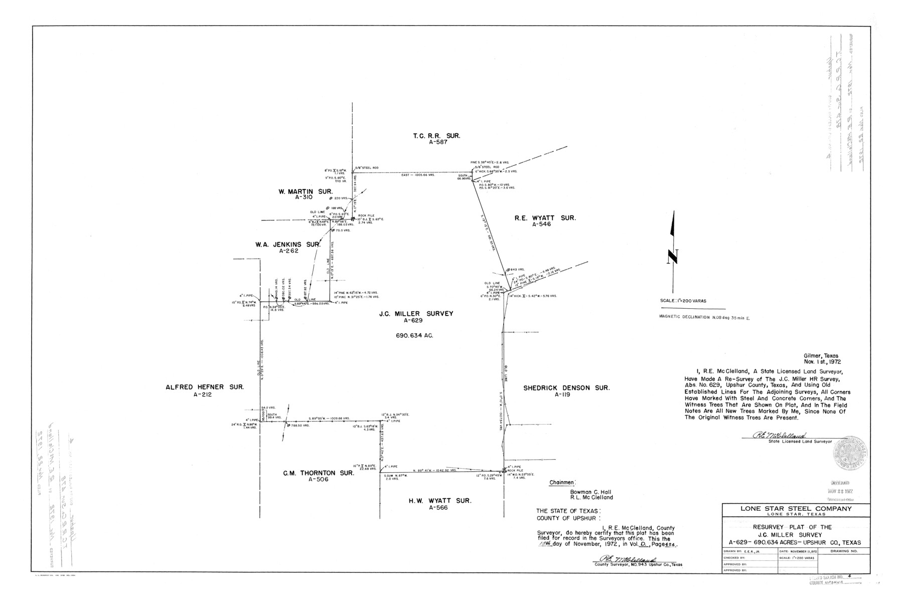 8063, Upshur County Rolled Sketch 4, General Map Collection