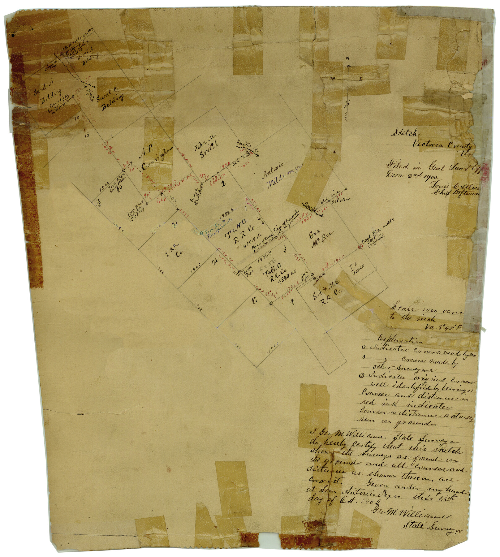 8150, Victoria County Rolled Sketch 1, General Map Collection
