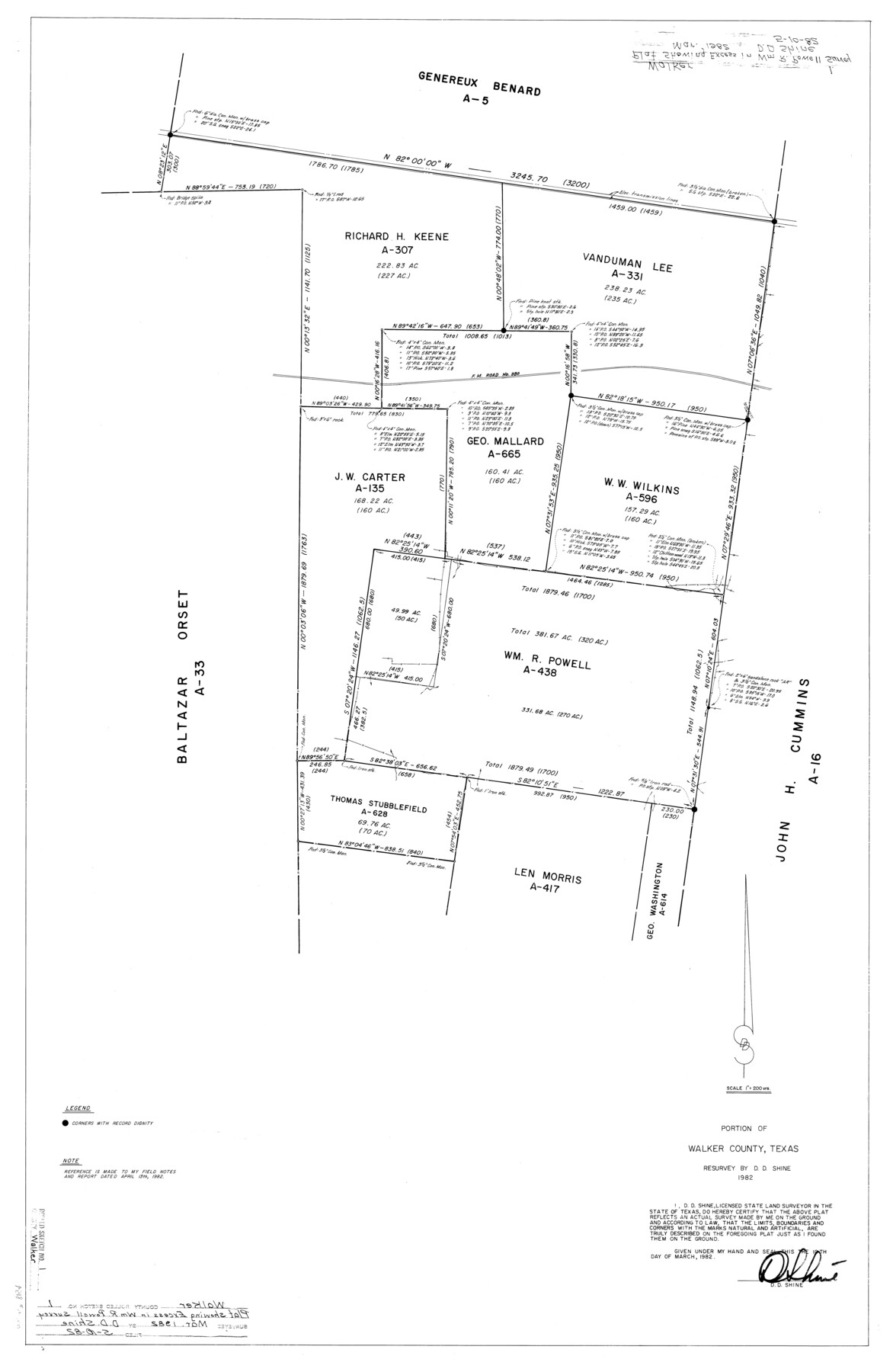 8154, Walker County Rolled Sketch 1, General Map Collection