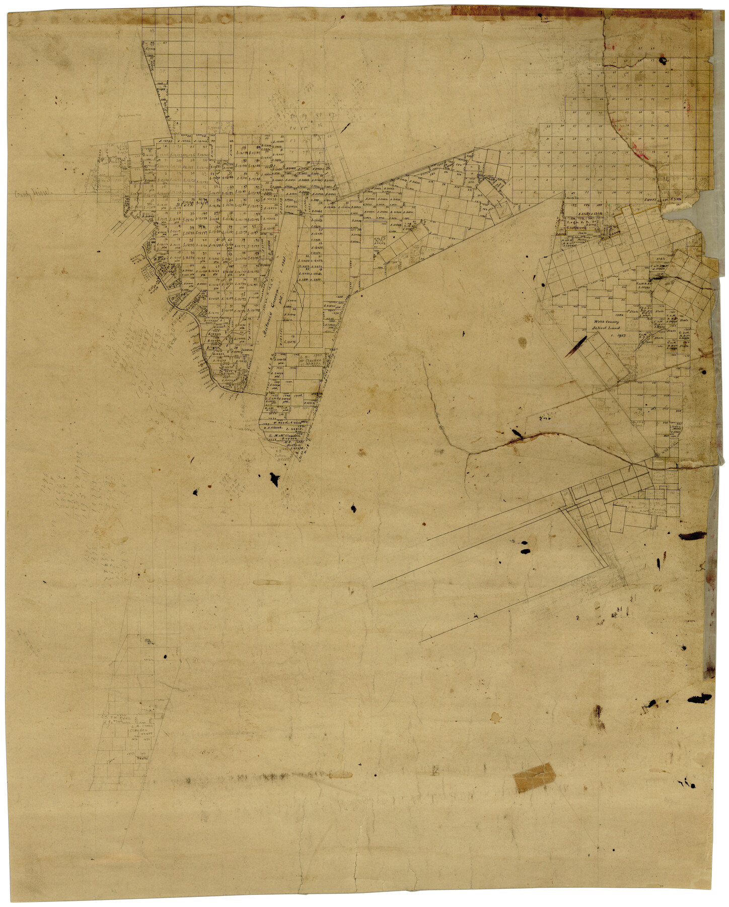 8171, Webb County Rolled Sketch 4, General Map Collection
