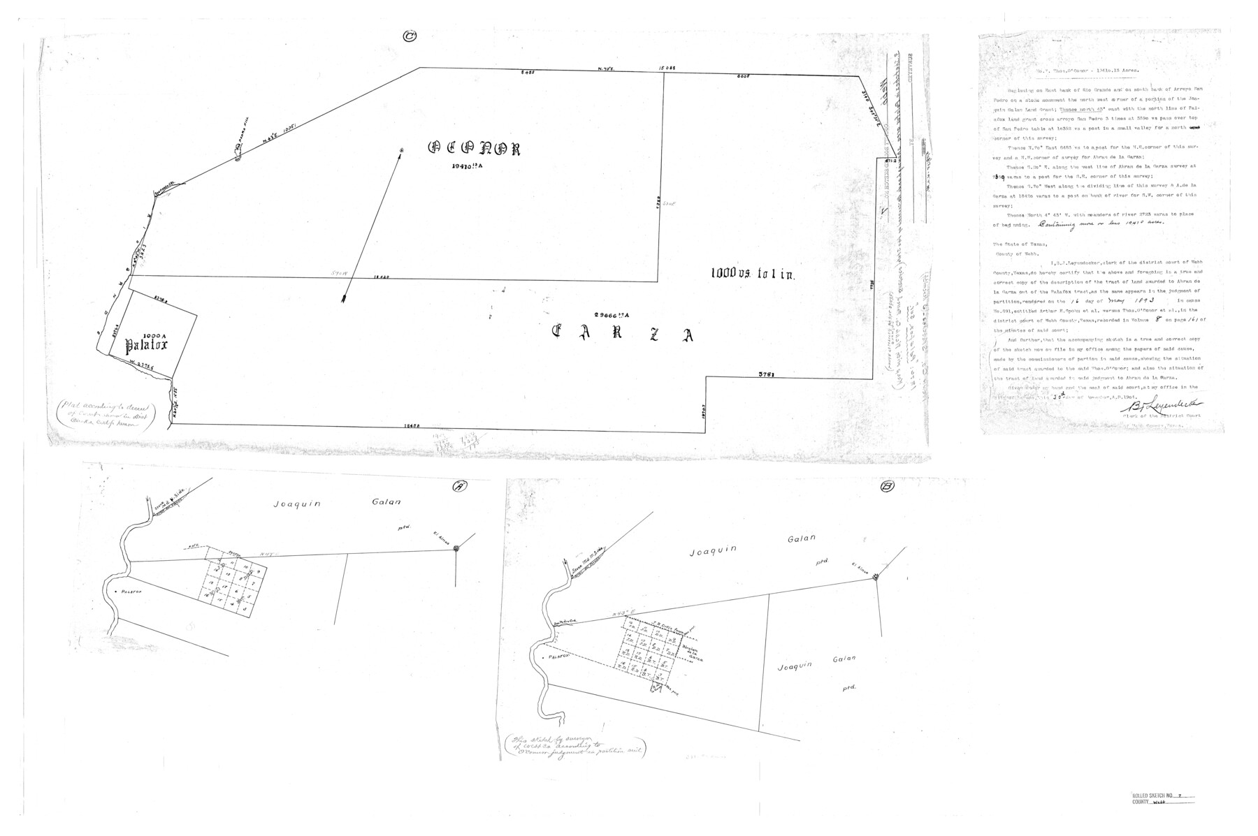 8173, Webb County Rolled Sketch 7, General Map Collection