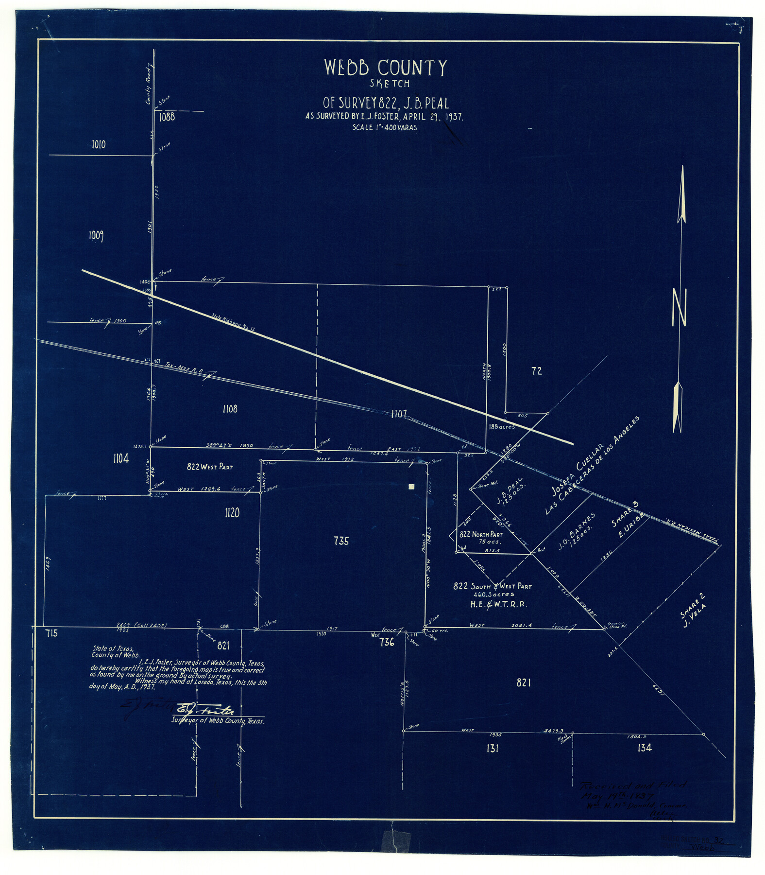8188, Webb County Rolled Sketch 32, General Map Collection
