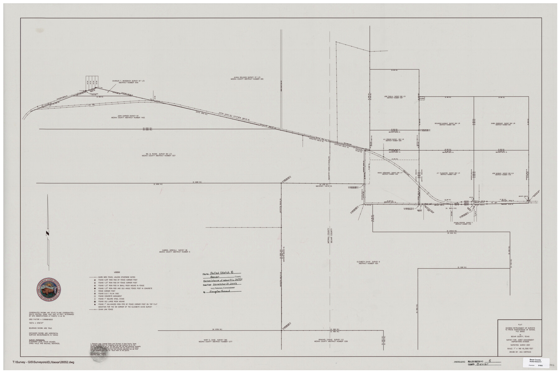 81902, Bexar County Rolled Sketch 6, General Map Collection