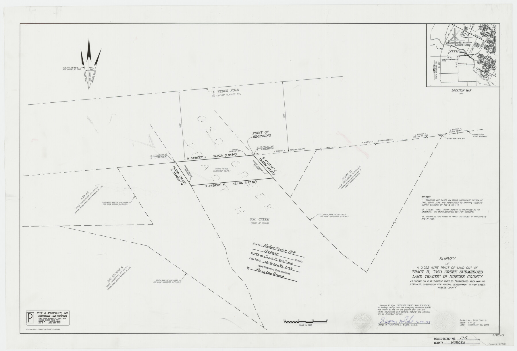 81903, Nueces County Rolled Sketch 134, General Map Collection