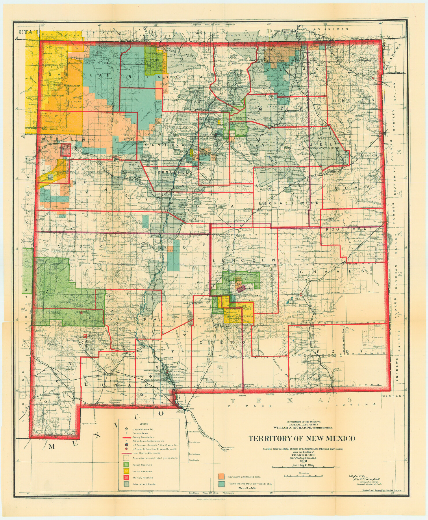 82011, Territory of New Mexico, General Map Collection