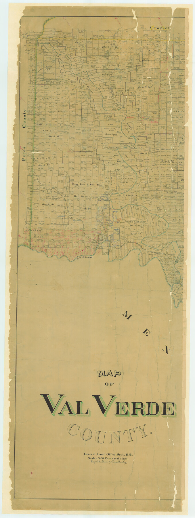 82013, Map of Val Verde County, General Map Collection