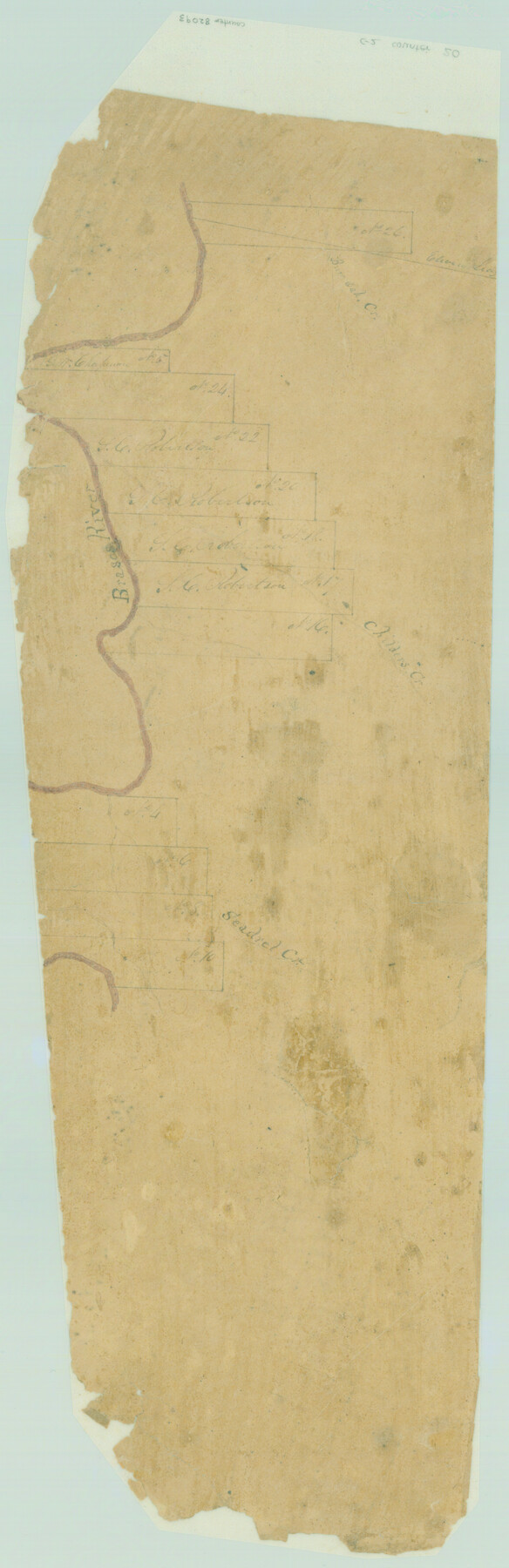 82093, [Surveys along the Leon River], General Map Collection