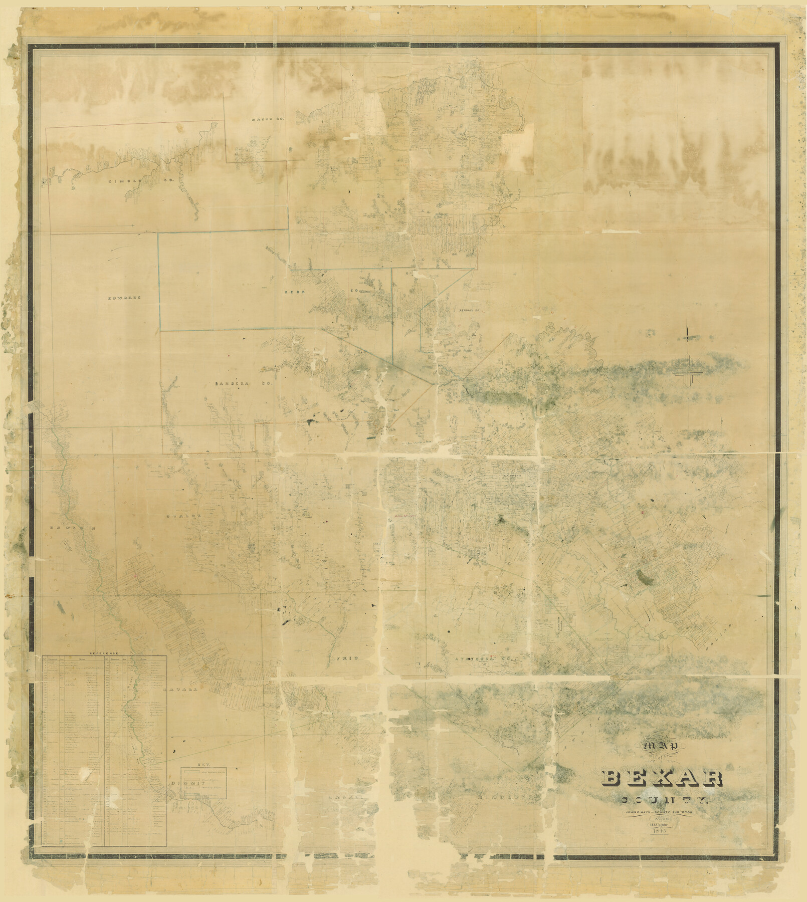 82242, Map of Bexar County, General Map Collection