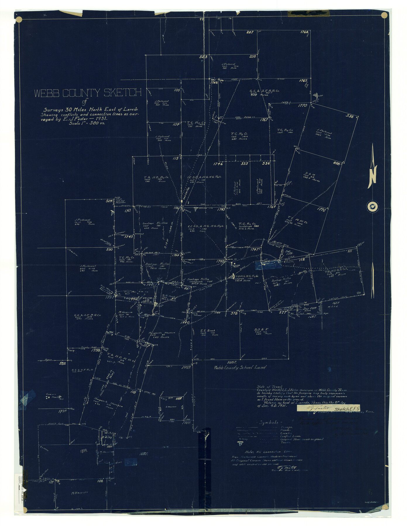 8227, Webb County Rolled Sketch EF5, General Map Collection