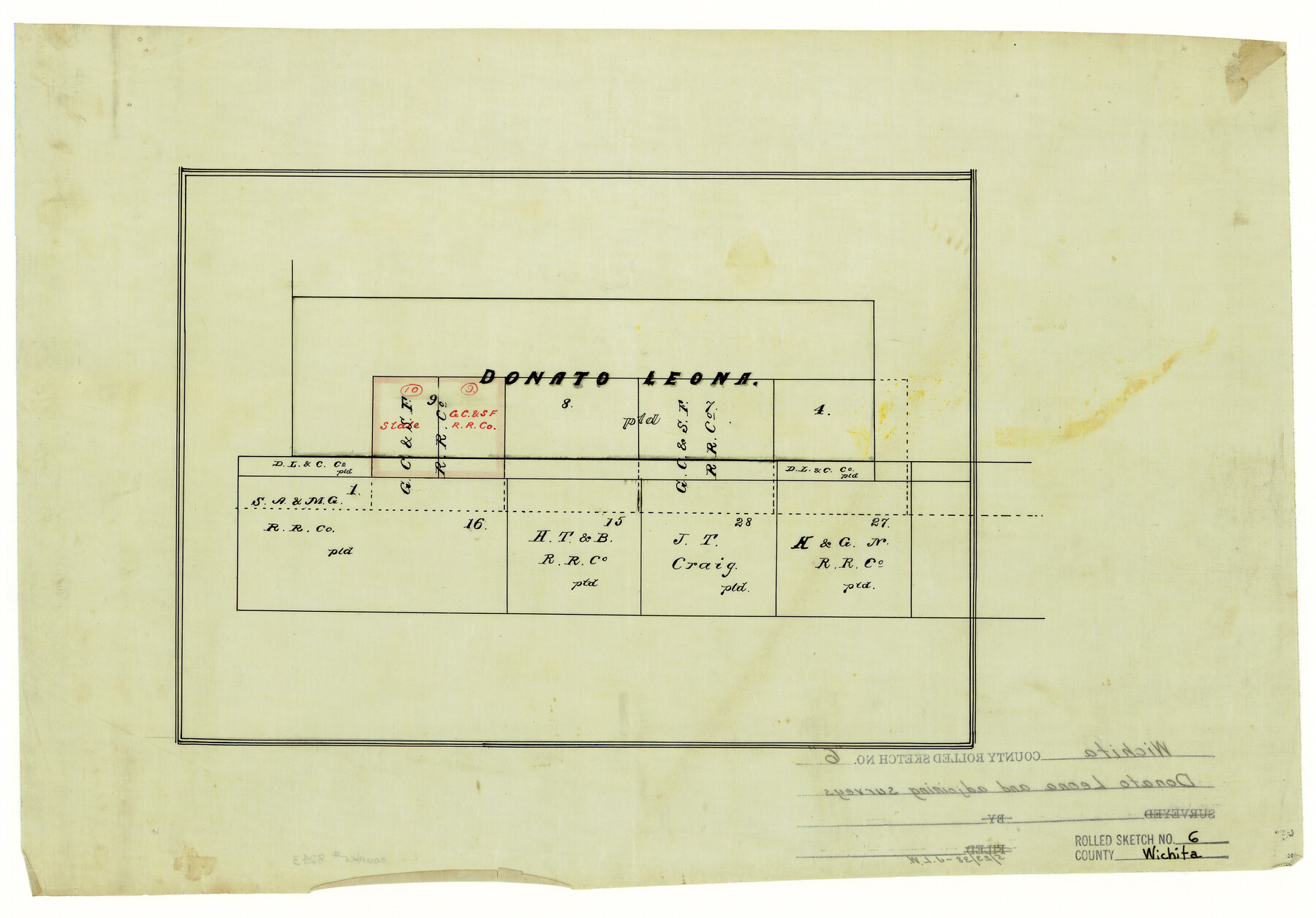 8243, Wichita County Rolled Sketch 6, General Map Collection