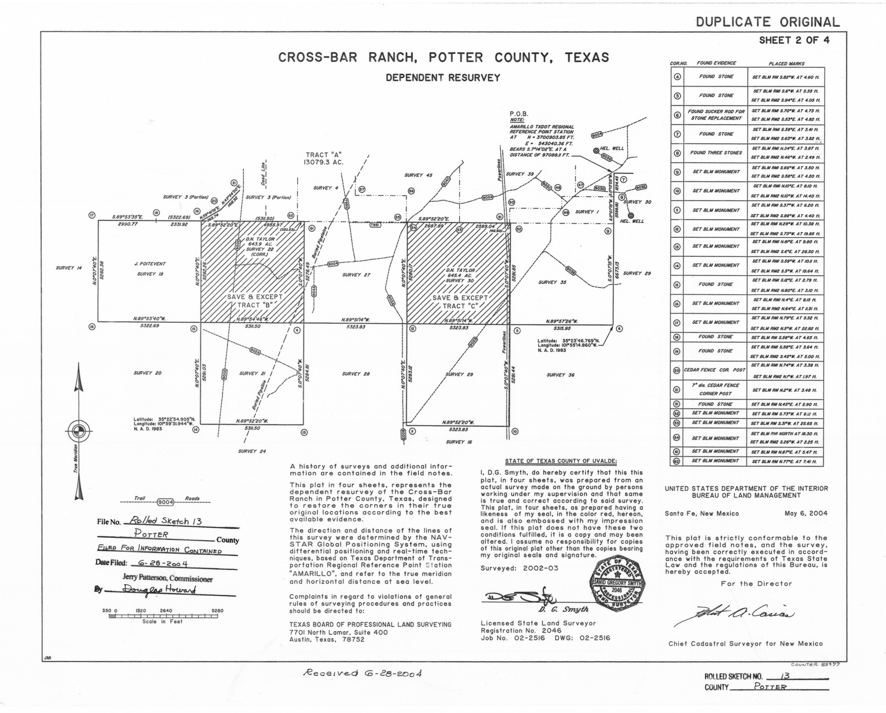 82477, Potter County Rolled Sketch 13, General Map Collection