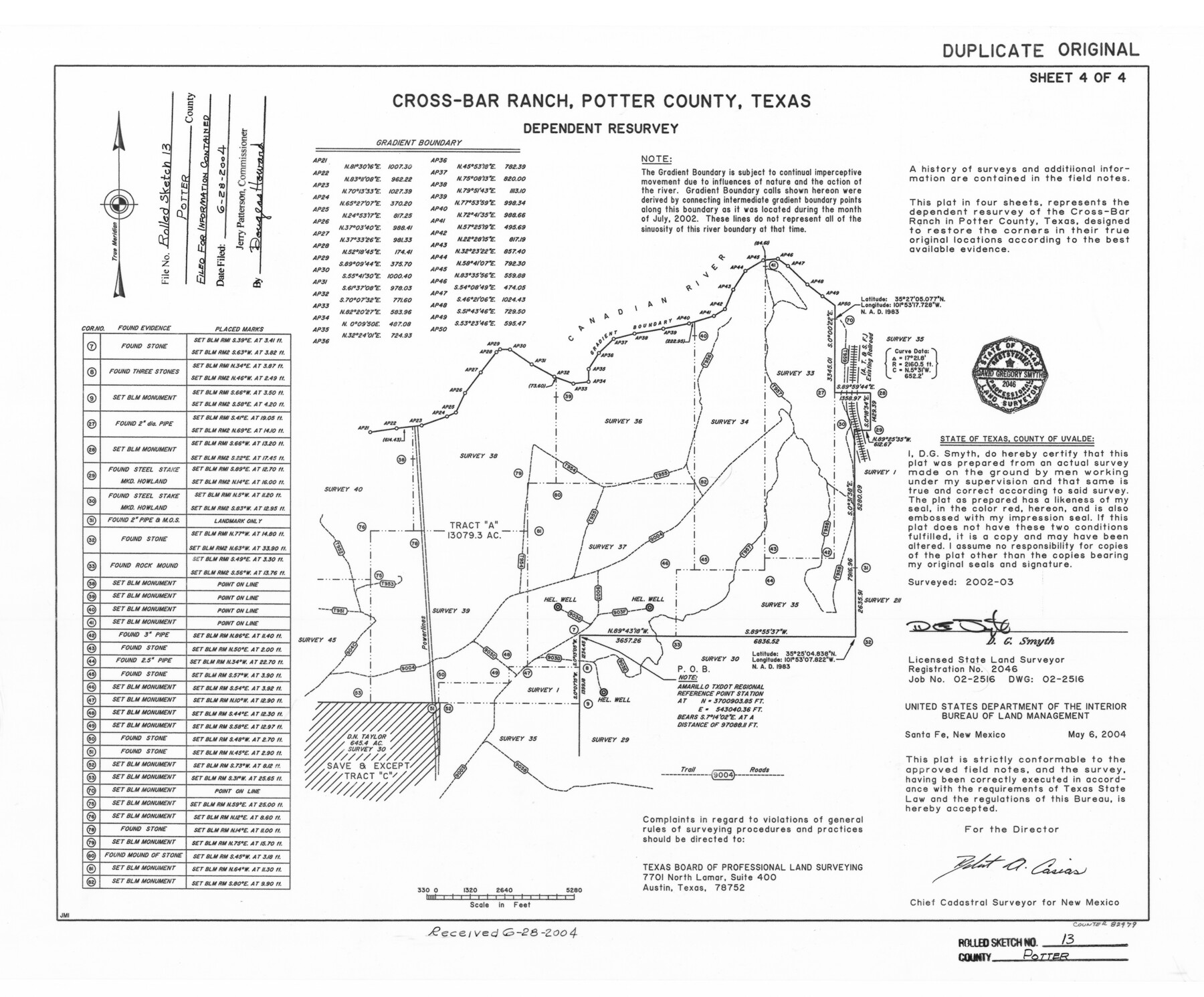 82479, Potter County Rolled Sketch 13, General Map Collection