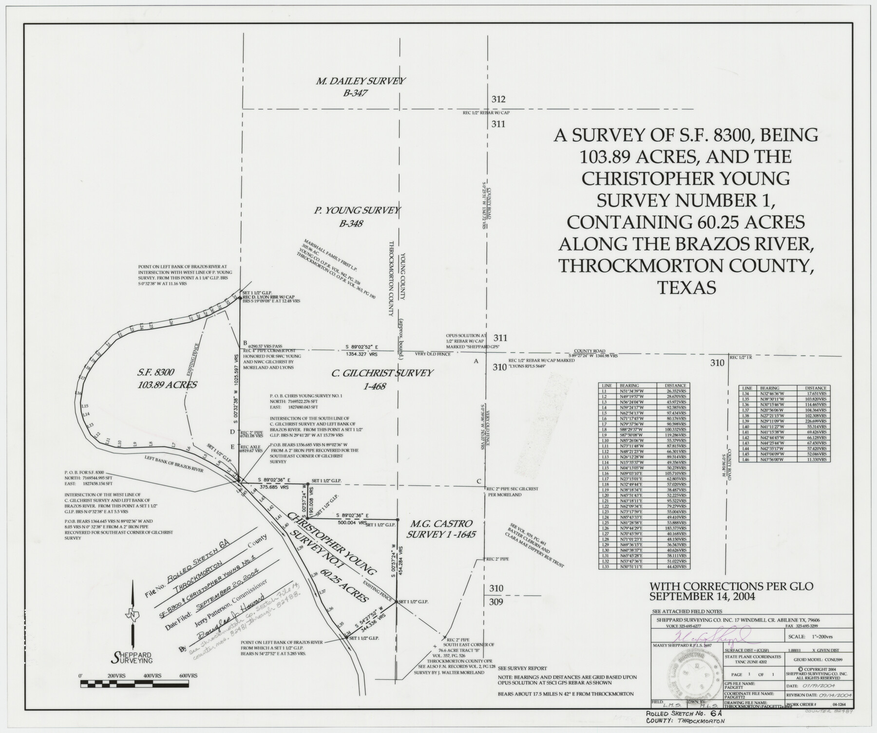 82489, Throckmorton County Rolled Sketch 6A, General Map Collection