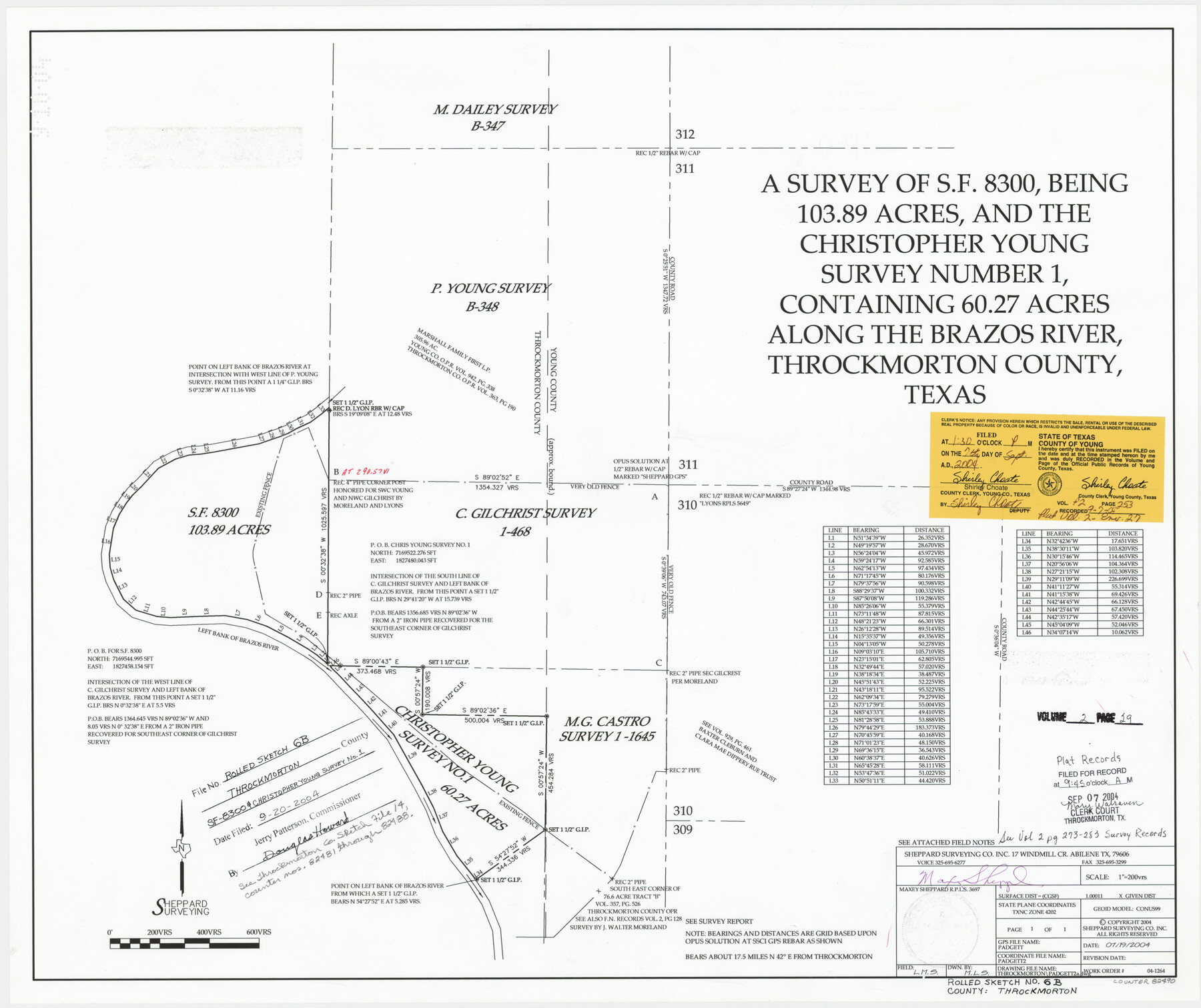 82490, Throckmorton County Rolled Sketch 6B, General Map Collection