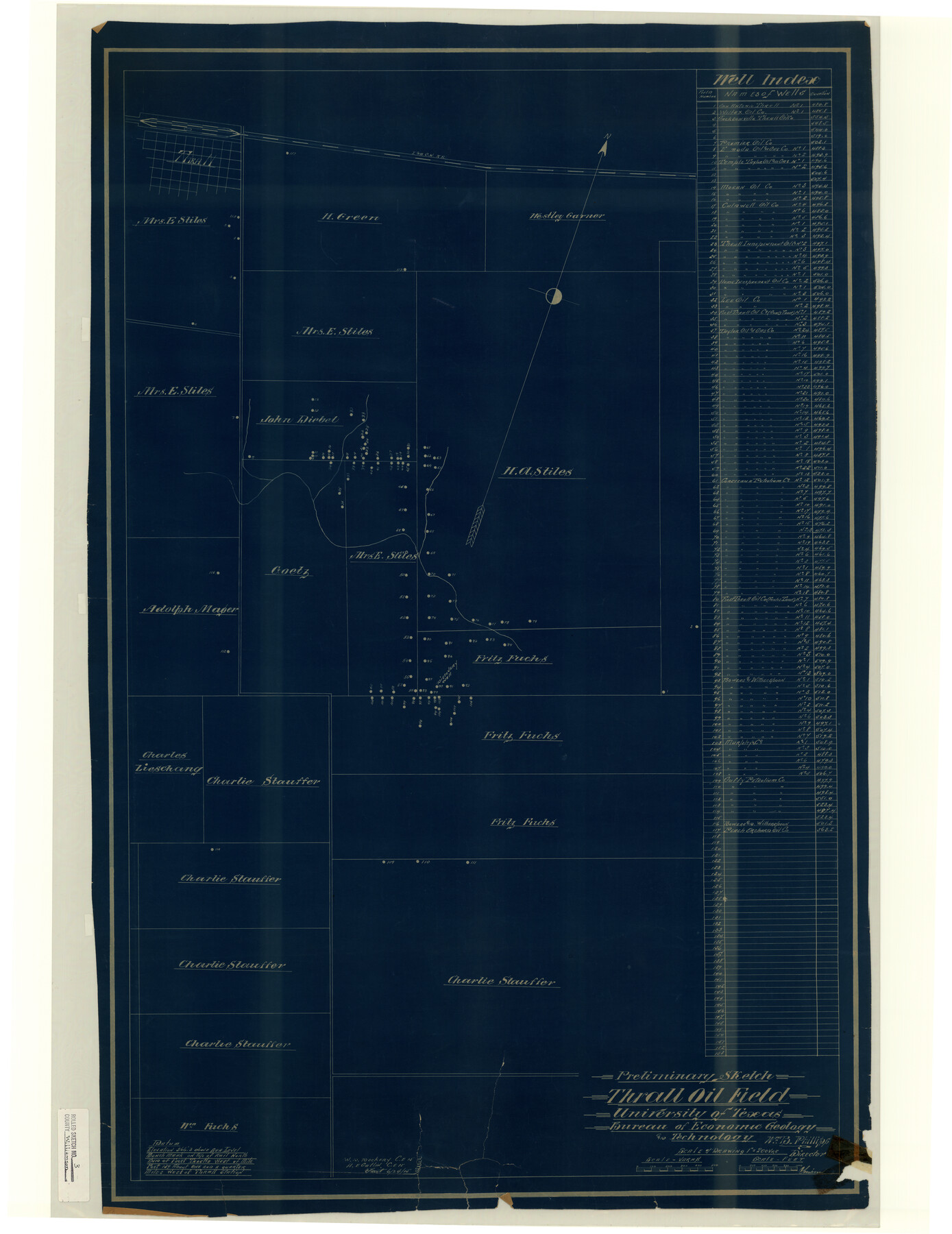 8261, Williamson County Rolled Sketch 3, General Map Collection