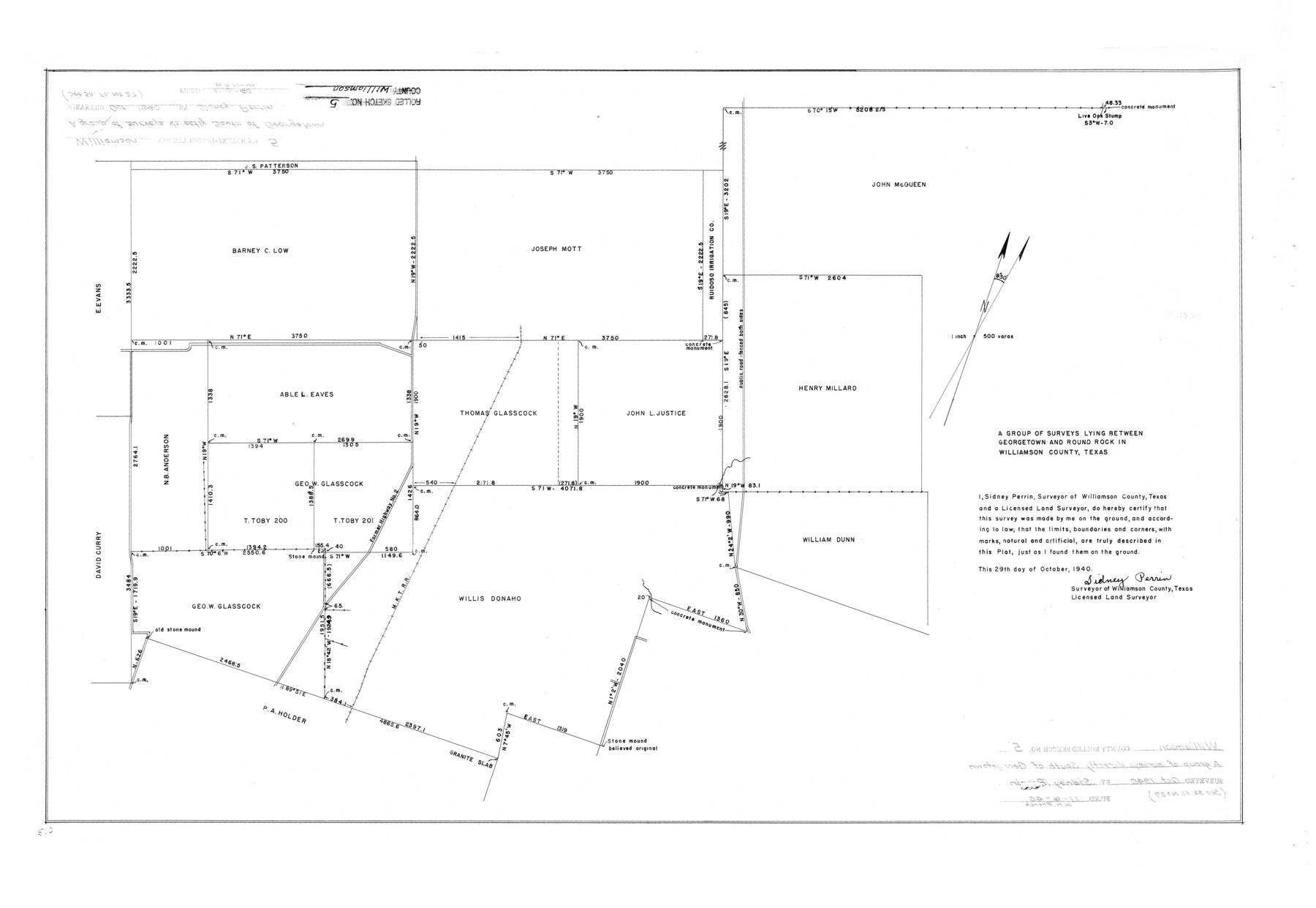 8263, Williamson County Rolled Sketch 5, General Map Collection