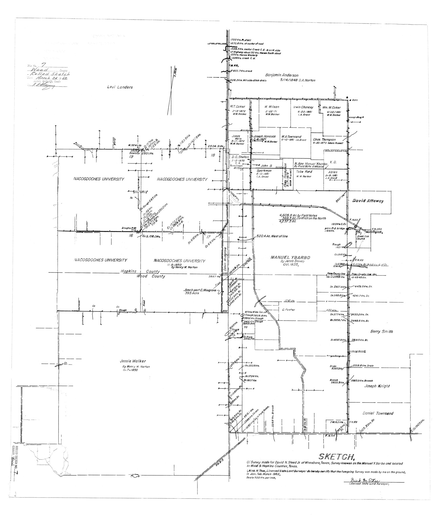 8285, Wood County Rolled Sketch 7, General Map Collection