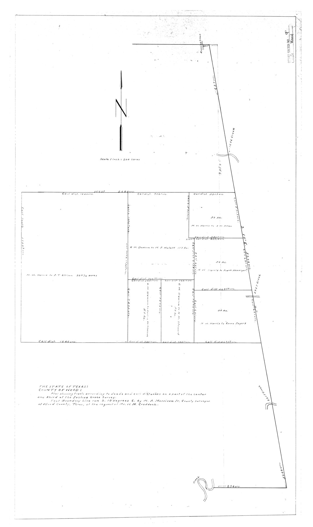 8287, Wood County Rolled Sketch 9, General Map Collection