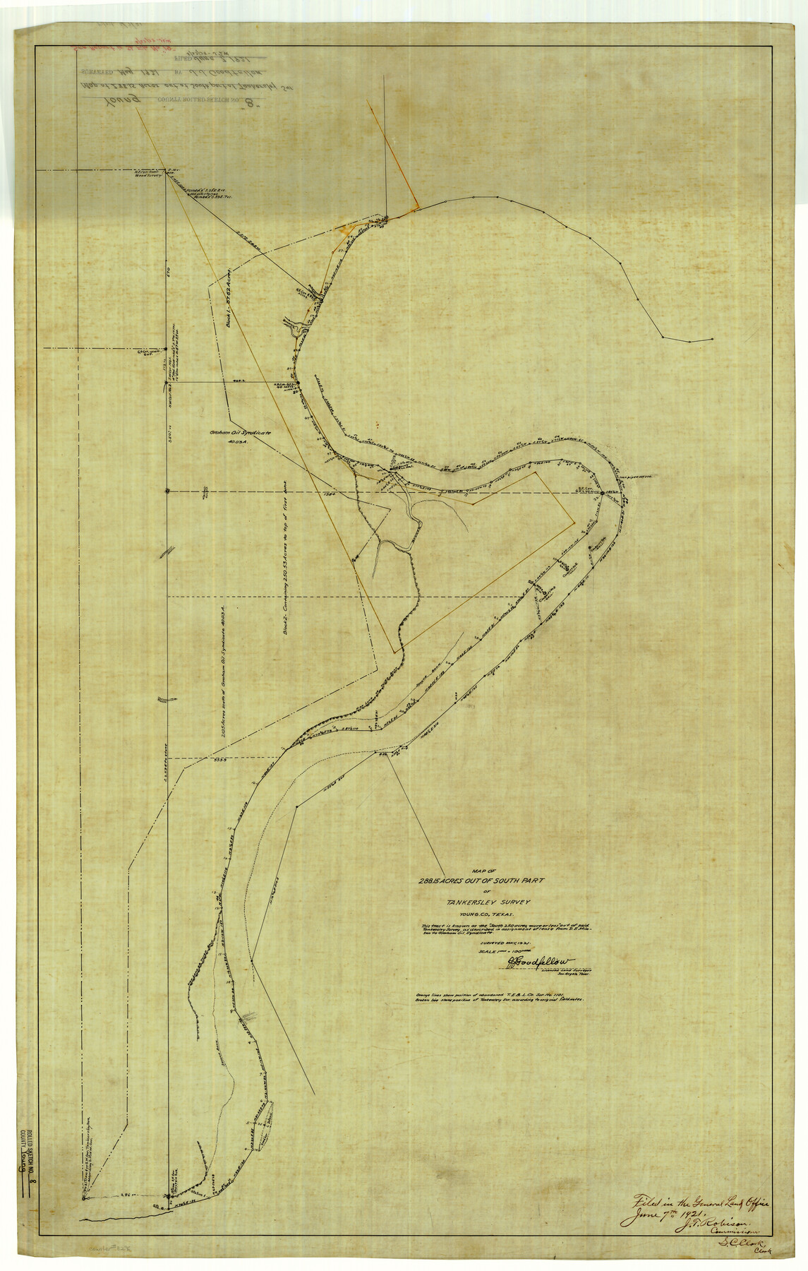 8296, Young County Rolled Sketch 8, General Map Collection