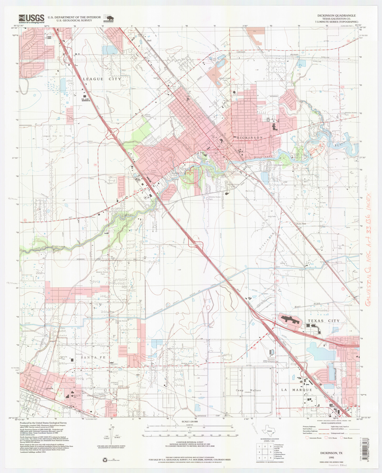 83001, Galveston County NRC Article 33.136 Location Key Sheet, General Map Collection