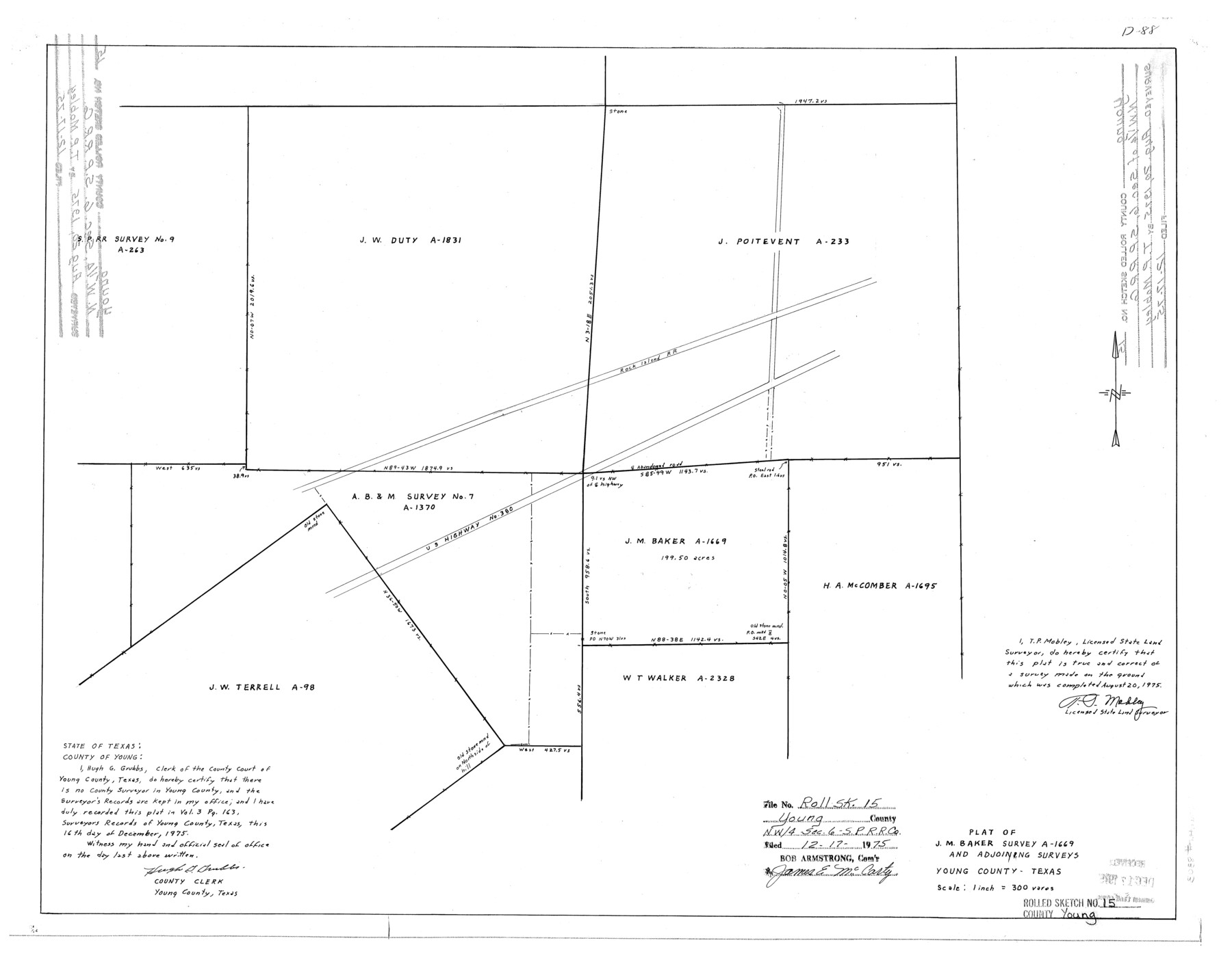 8303, Young County Rolled Sketch 15, General Map Collection