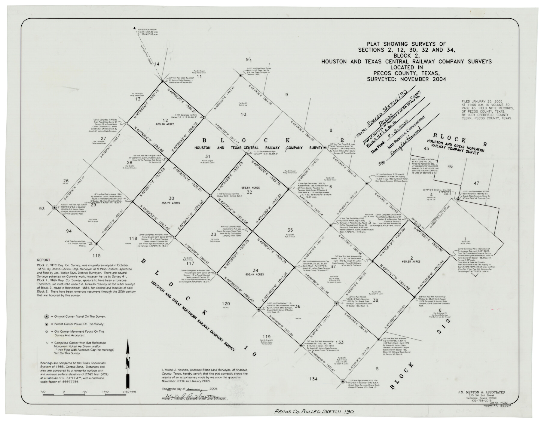 83284, Pecos County Rolled Sketch 190, General Map Collection