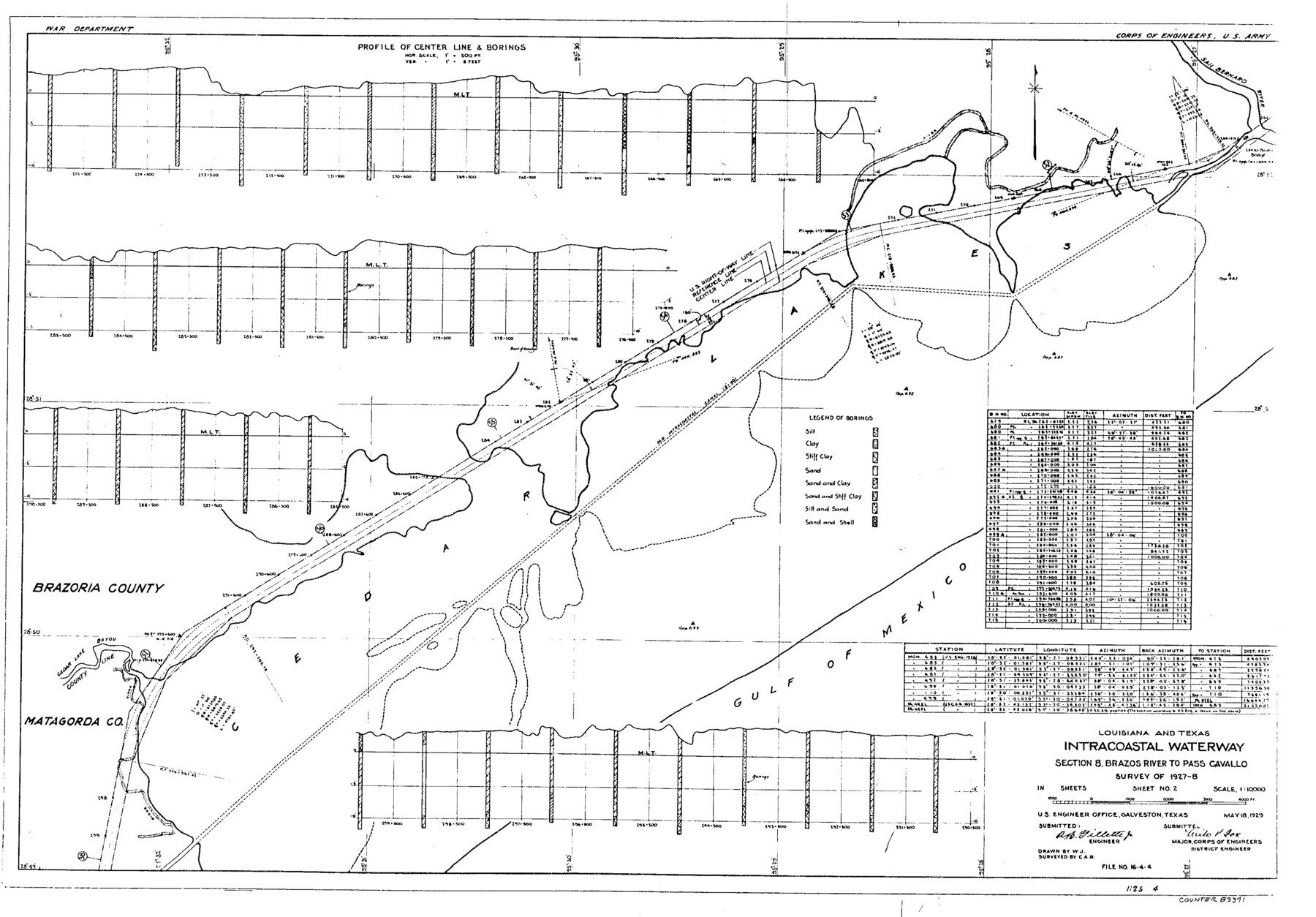 83341, Louisiana and Texas Intracoastal Waterway, General Map Collection