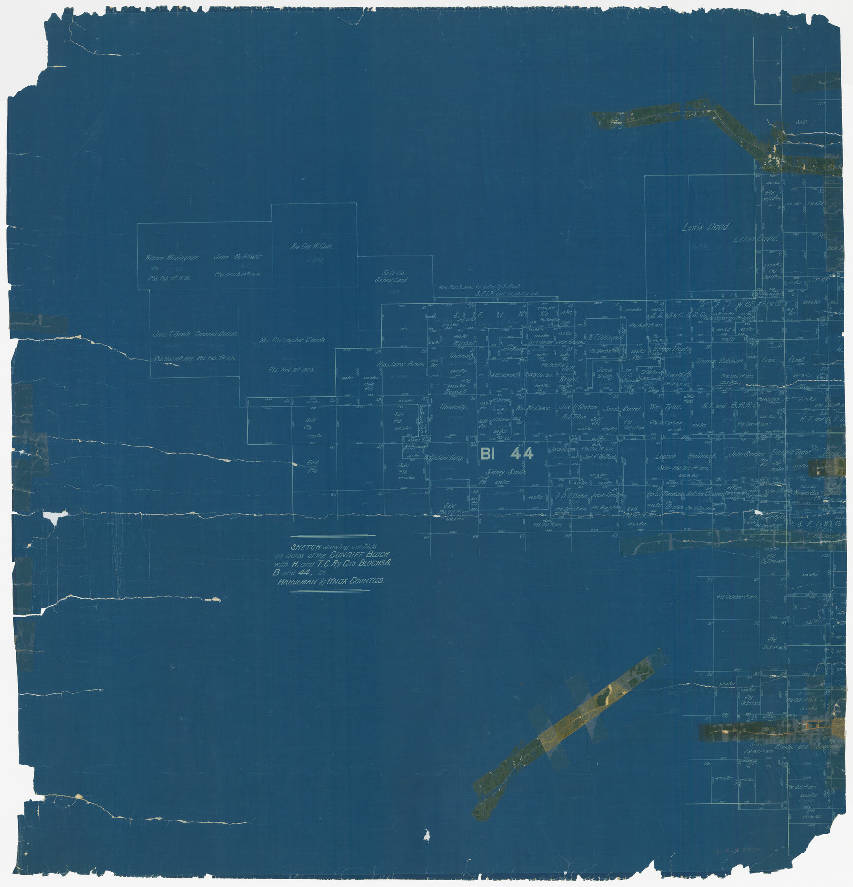 8339, Foard County Rolled Sketch 15A, General Map Collection
