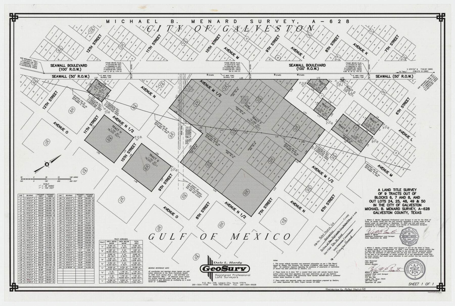 83421, Galveston County Rolled Sketch 48, General Map Collection