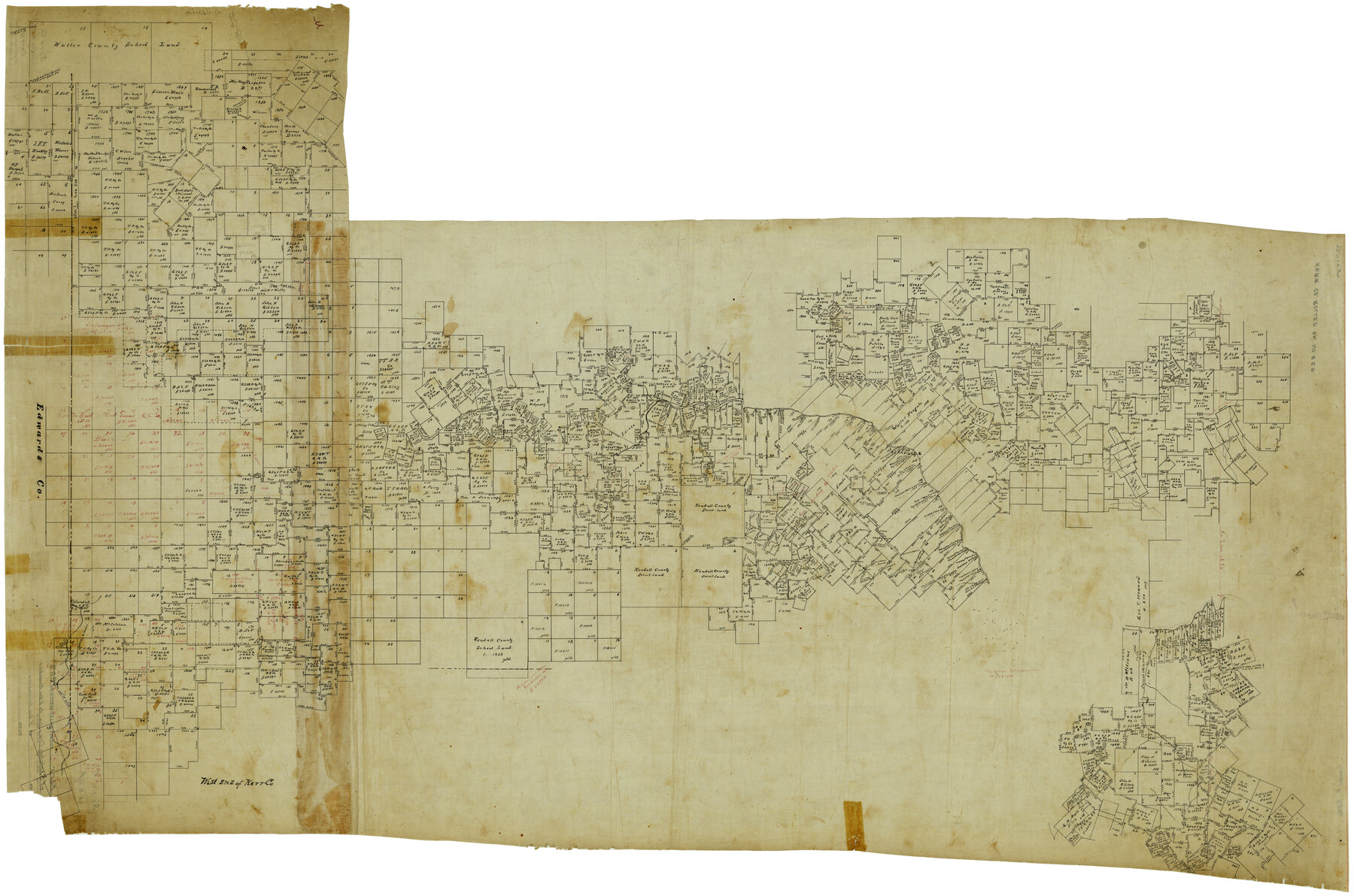 8346, Kerr County Rolled Sketch 8 and 9, General Map Collection