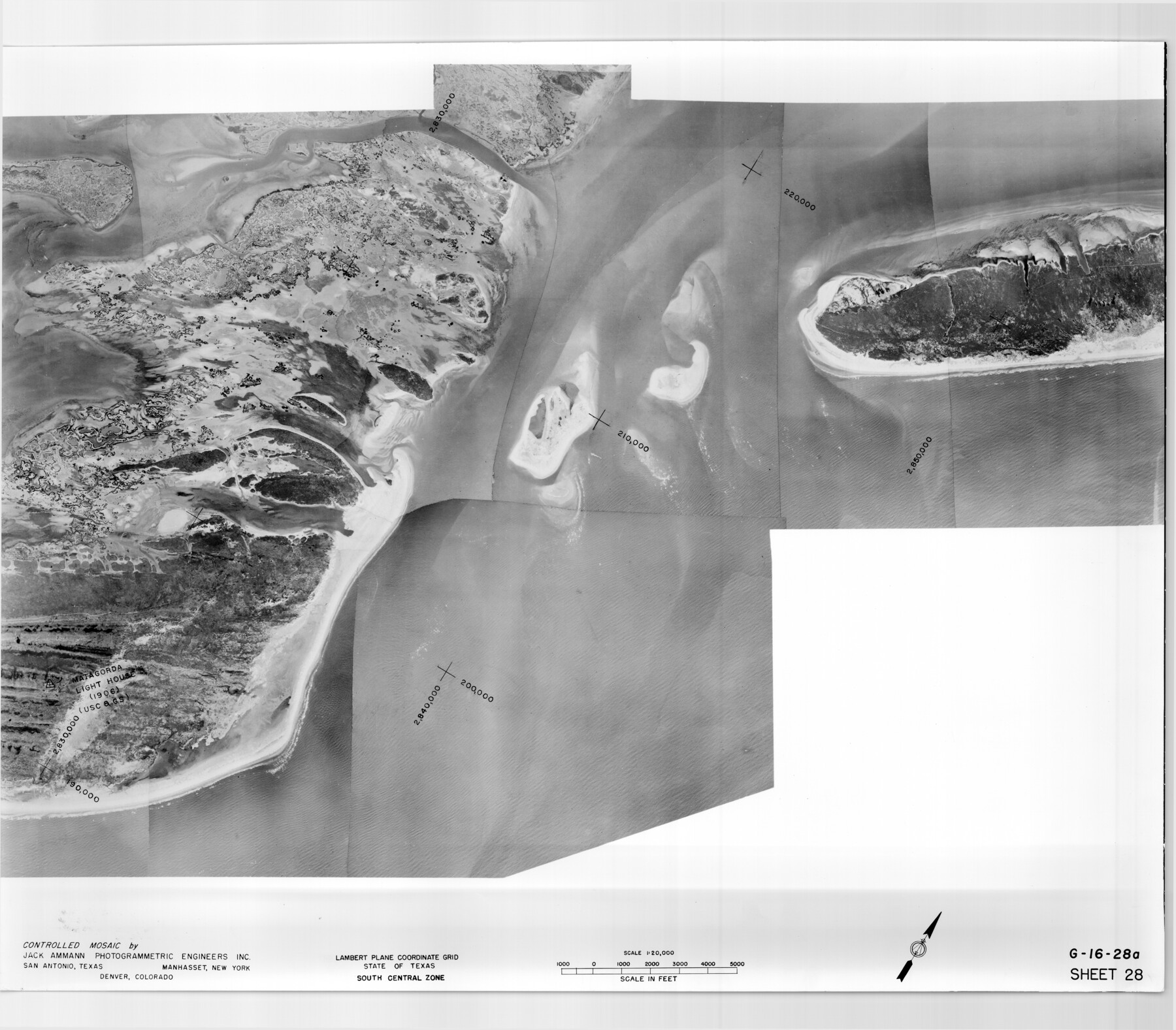 83480, Controlled Mosaic by Jack Amman Photogrammetric Engineers, Inc - Sheet 28, General Map Collection