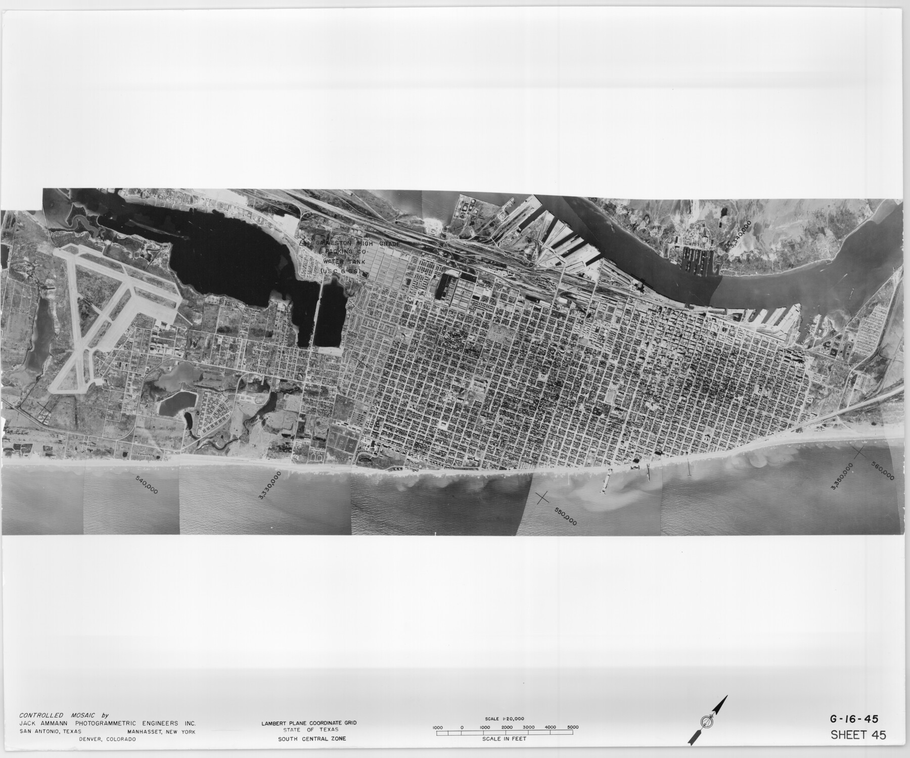 83504, Controlled Mosaic by Jack Amman Photogrammetric Engineers, Inc - Sheet 45, General Map Collection